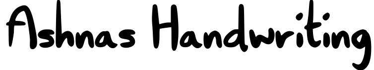 Ashnas Handwriting