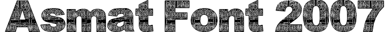 Asmat Font 2007
