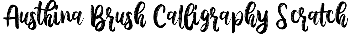 Austhina Brush Calligraphy Scratch