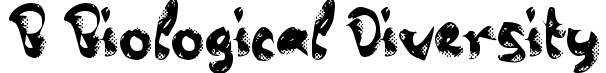 b Biological Diversity