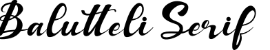 Balutteli Serif