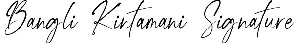 Bangli Kintamani Signature