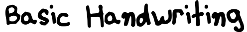 Basic Handwriting