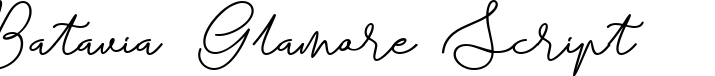 Batavia Glamore Script