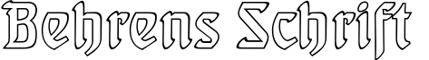 Behrens Schrift