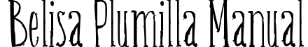 Belisa Plumilla Manual