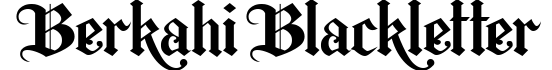 Berkahi Blackletter