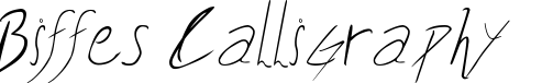 Biffe's Calligraphy