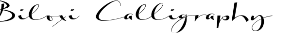 Biloxi Calligraphy