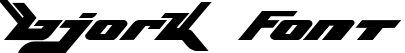Bjork Font