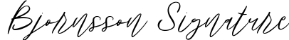 Bjornsson Signature