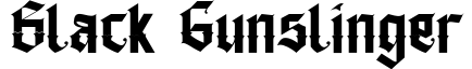 Black Gunslinger
