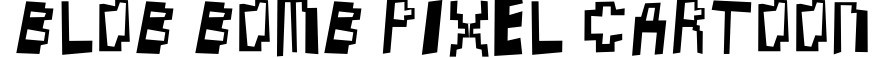 Blob Bomb Pixel Cartoon