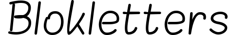 Blokletters
