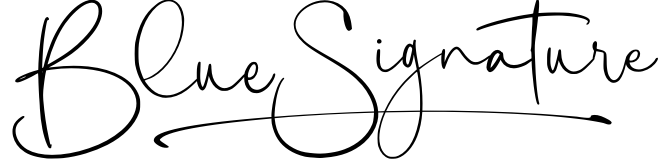 Blue Signature
