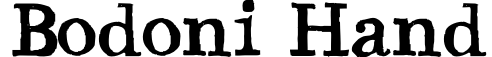 Bodoni Hand