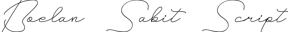Boelan Sabit Script
