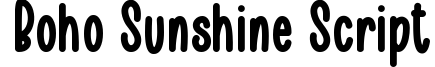 Boho Sunshine Script