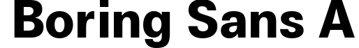 Boring Sans A