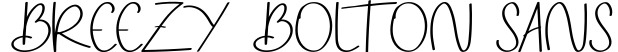 Breezy Bolton Sans