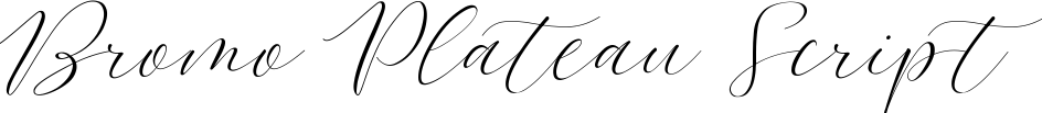 Bromo Plateau Script