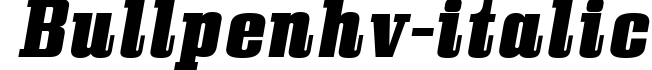BullpenHv-Italic