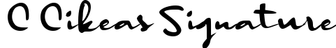c Cikeas Signature