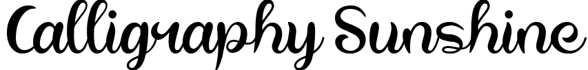 Calligraphy Sunshine