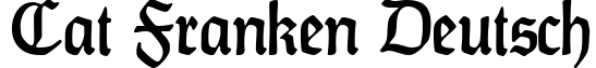 CAT Franken Deutsch