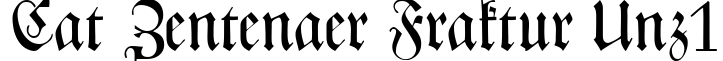 CAT Zentenaer Fraktur UNZ1