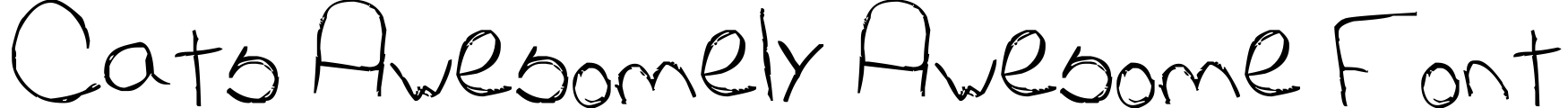 Cat's Awesomely Awesome Font