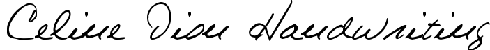 Celine Dion Handwriting