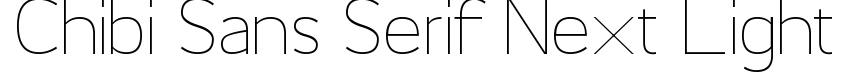 Chibi Sans Serif Next Light