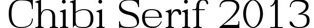 Chibi Serif 2013