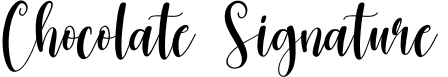 Chocolate Signature