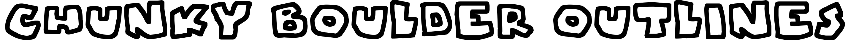 Chunky Boulder Outlines
