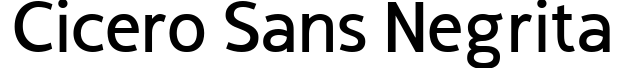 Cicero Sans Negrita
