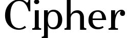Cipher