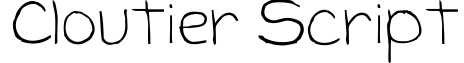 Cloutier Script