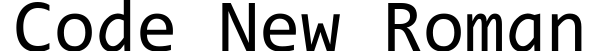 Code New Roman
