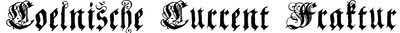 Coelnische Current Fraktur