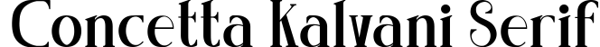 Concetta Kalvani Serif