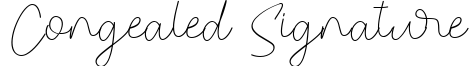 Congealed Signature