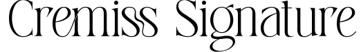 Cremiss Signature