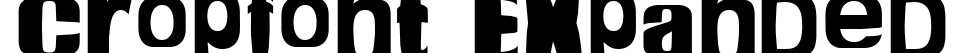 Cropfont Expanded