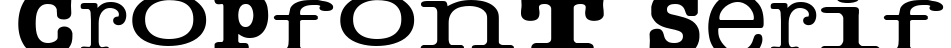 Cropfont Serif