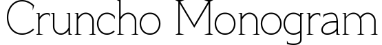 Cruncho Monogram