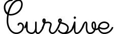 Cursive