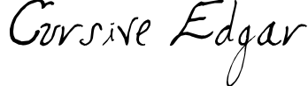 Cursive Edgar