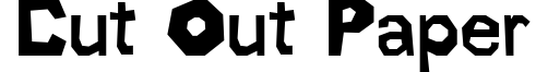 Cut out Paper